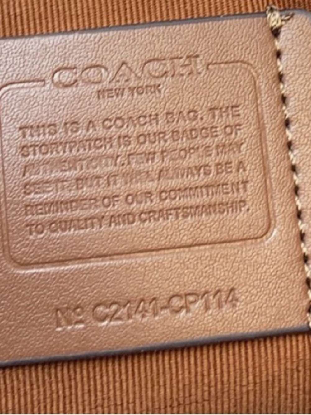 Coach Brown Signature Canvas Shoulder Bag with Buckle Pockets - Picture 9 of 9